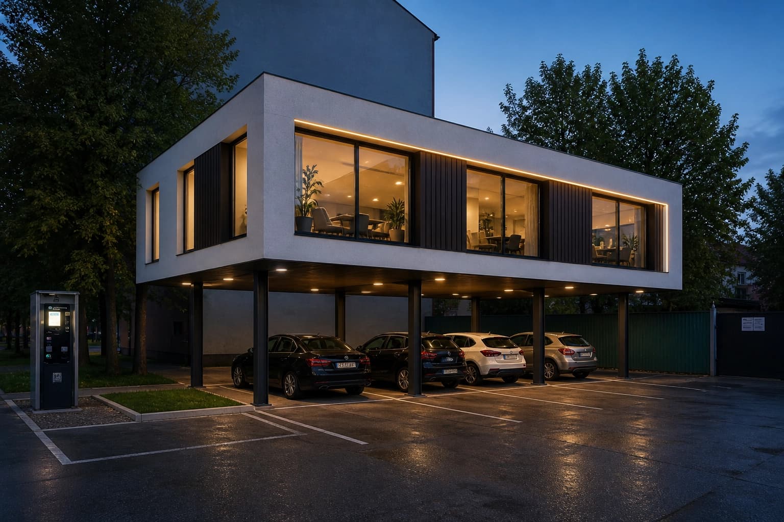 Moderná architektúra budovy